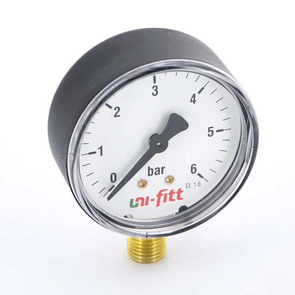 Манометр радиальный 10 бар, 50 мм 1/4" НР UF